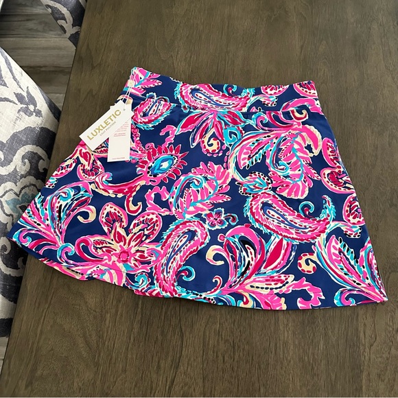Lilly Pulitzer Pink and Blue Mini Skirt - Picture 10 of 10